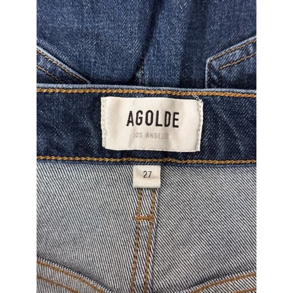 AGOLDE Jeans 27 Womens 90s Pinch Waist High Rise Straight Dark Wash Denim - Picture 6 of 7
